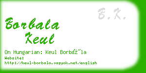 borbala keul business card